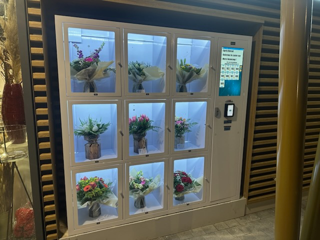 flower vending machine in France